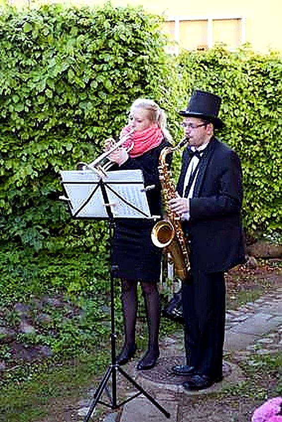 Hornmusikken spiller morgenmusik